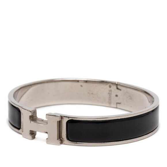 Hermes Click PM Silver Black Metal Enamel Belt main image 5